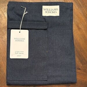 Williams Sonoma Denim Half Apron